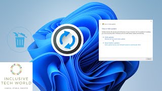 How to Uninstall Hide amp Unhide Windows Updates in Windows 10 amp 11  InclusiveTechWorld [upl. by Janith]