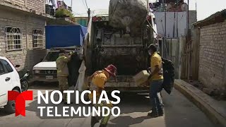 Recolectores de basura en México se vuelven virales  Noticias Telemundo [upl. by Enilorac208]