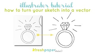 Illustrator Tutorial  How to Turn a Drawing into a Vector using Adobe Illustrator [upl. by Ami]