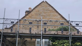 How to point a bradstonenatural stone roofing verge [upl. by Sublett877]