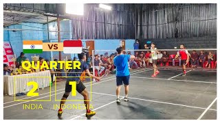 INDONESIAN PLAYERS VS SHIVASHANKARNAVANEETJOYEES KAIPUZHA CLUB ALL KERALA BADMINTON TOURNAMENT 22 [upl. by Enitsej]