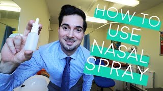 How To Use Nasal Spray  How To Use Nasal Spray Properly  Nasal Spray Technique 2018 [upl. by Iiette117]