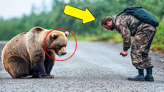 Crying Bear Begs Man For Help He Turns in Shock when he realizes why [upl. by Voltz]