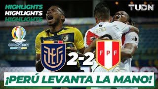 Highlights  Ecuador 22 Perú  Copa América 2021  Grupo BJ4  TUDN [upl. by Iduj]