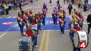 Detroit Public Schools AllCity Marching Band performs at 2019 Americas Thanksgiving Parade [upl. by Kamat]