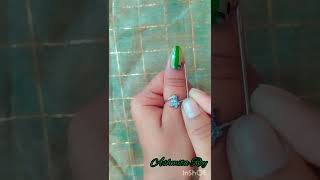 Easy Nailart at home 💚💚 Nailart💅💅 ytshorts trending [upl. by Procto]