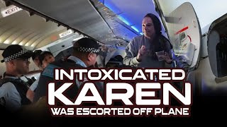 Intoxicated Karen Kicked Off Plane After Accusing Staff Of Denying Her Alcohol Because Shes White [upl. by Selfridge475]