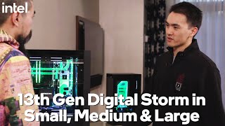 Intel 13th Gen x Digital Storm at CES 2023 From Small Spark to Large Aventum X  Talking Tech [upl. by Pinter556]