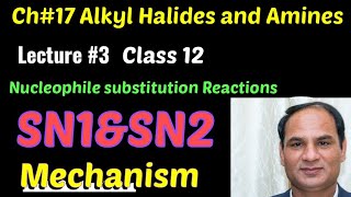 Ch17 Lec3  SN1 and SN2 Reactions amp mechanism Nucleophilic substitution Reactions [upl. by Benedicta]