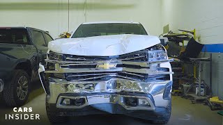 How Wrecked Cars Are Repaired  Cars Insider [upl. by Fesoy]