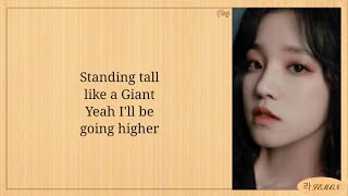 Yuqi 우기  Giant Lyrics [upl. by Weidman]