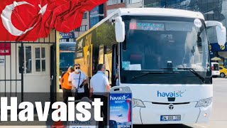 How to go to Istanbul new Airport by Havaist  Istanbul Airport shuttle bus [upl. by Edorej]