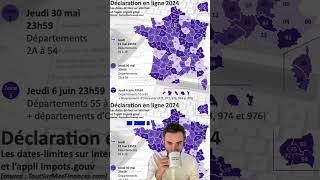 Date limite déclaration revenus 2024 selon les départements [upl. by Aikrehs]