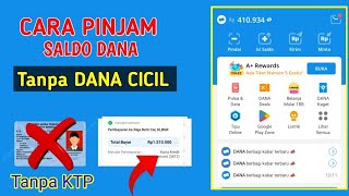 TANPA DANA CICIL ‼️CARA PINJAM UANG DI DANA  CARA PINJAM SALDO DANA LANGSUNG CAIR [upl. by Norvell]