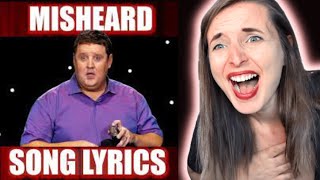 CANADIAN REACTS TO PETER KAY  Misheard Lyrics [upl. by Miarfe]