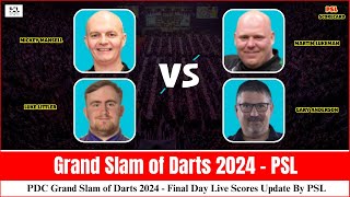 Grand Slam of Darts 2024 Live Score Update  Quarter Finals Action amp RealTime Results [upl. by Ilek442]