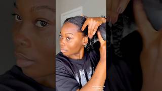 How to protect natural hair Hydrating amp moisturizing 4C hair simpleprotectivestyle naturalhair [upl. by Esineg]