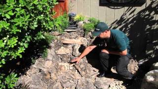 The Waterfall Guy  TUTORIAL 1 How to build a small backyard waterfall [upl. by Still]