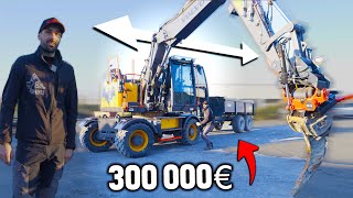 6 cylindres 16 tonnes 300 000€  Une pelleteuse avec cabine LUXUEUSE  🤩 [upl. by Vaughan]