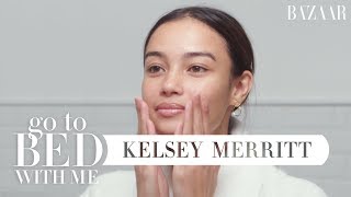 Victorias Secret Model Kelsey Merritts Nighttime Skincare Routine  Go To Bed With Me [upl. by Nortna]