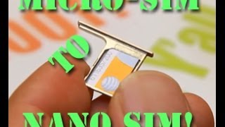 How to Cut Micro SIM to Nano SIM [upl. by Rockey301]