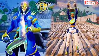 Fortnite NEW FNCS Skins GAMEPLAY 🏆 Champion Kyra amp Cosmic Infinity Outfits [upl. by Meter]