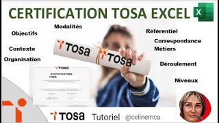 Céline mca tout savoir sur la certification tosa Excel [upl. by Cassy]