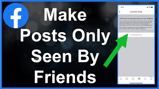 How To Change All Facebook Posts To Only Friends [upl. by Aneelehs]