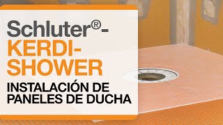 Cómo instalar los paneles de ducha Schluter®KERDISHOWER [upl. by Ani]