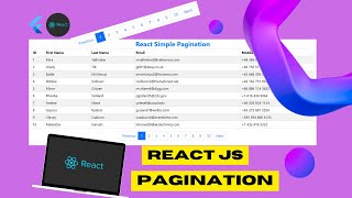 How to create Simple Pagination in React JS  Basic React JS Pagination [upl. by Ahsineb969]