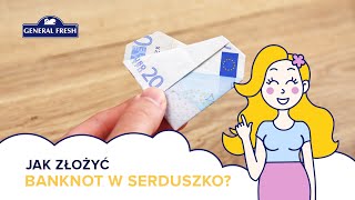 Jak złożyć banknot w serduszko [upl. by Jestude]