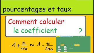 Méthode les Taux Comment calculer le coefficient multiplicateur dune évolution version 2 [upl. by Courtney]