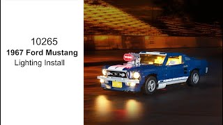 Install BriksMax Light Kit For Lego Ford Mustang 10265 [upl. by Nosneh206]