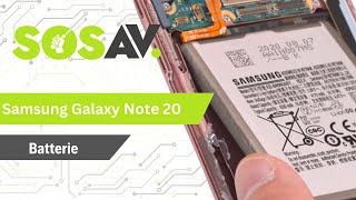 Tutoriel SOSav  Remplacement de la batterie du Samsung Galaxy note 20 [upl. by Demaggio]