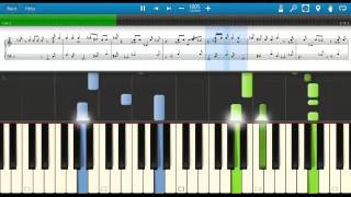 Bridgit Mendler Determinate Lemonade Mouth piano tutorial piano lesson Synthesia 100 speed 1 [upl. by Bakemeier]