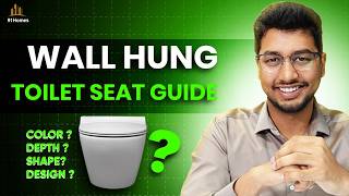 How to select a wall hung toilet seat based on depth shape design brand rim cover and colour [upl. by Ennovahs]