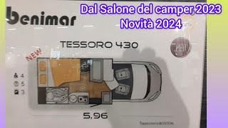 BENIMAR TESSORO 430  Novità 2024  Semintegrale mt 596  Salone del camper 2023  Fiera di Parma [upl. by Marquez]