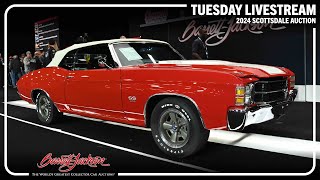 2024 SCOTTSDALE TUESDAY LIVESTREAM  Tuesday January 23  BARRETTJACKSON 2024 AUCTION [upl. by Erbes]