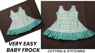 Very easy baby frock cutting and stitching  baby frock cutting and stitching [upl. by Eneroc624]