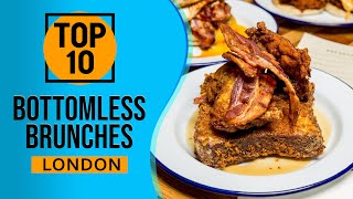 Top 10 Best Bottomless Brunches in London England [upl. by Lebasile310]