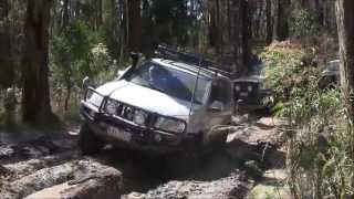 Wombat state forest WITH SOUND 10313 Mud Clay Hill Climb Rocks [upl. by Isabelita]