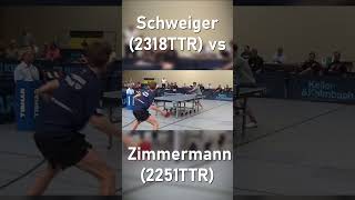 🚀So kann ein Satz starten  Schweiger2318TTR vs Zimmermann2251TTR tischtennis pingpong [upl. by Baniaz]