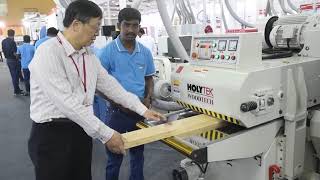 Auto Double Side Planer HOLYTEK [upl. by Inaffit]