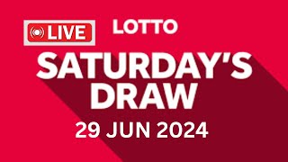 The National Lottery Lotto Draw Live Results from Saturday 29 June 2024  lotto live [upl. by Enelec351]