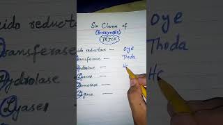 six classes of enzymesbiology mnemonicsbiology mnemonics for neetshorts youtubeshorts [upl. by Haym]