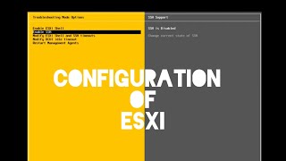 CONFIGURE ESXI AFTER INSTALLATION IN VMWare [upl. by Doug]