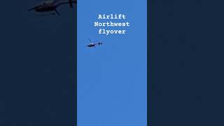 Airlift Northwest flyover aviation helicopter planespotting plane airbus h135 [upl. by Nnaitak390]