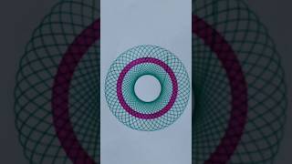 Spirograph pink radial spiral🌀asmrartspirographrelaxing [upl. by Gnoc]