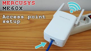 TPLink Mercusys ME60X WiFi 6 extender • Access point mode setup [upl. by Yesnikcm928]