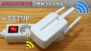 Mercusys MW300RE WiFi Extender • Unboxing installation configuration and test [upl. by Aicilanna199]